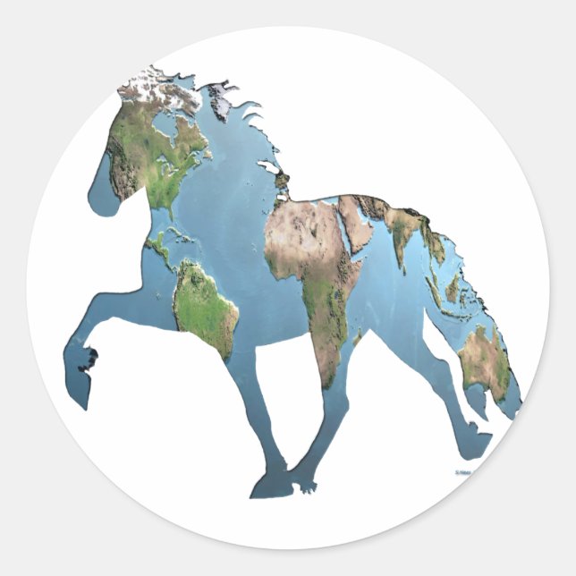 Tolting the World Classic Round Sticker (Front)
