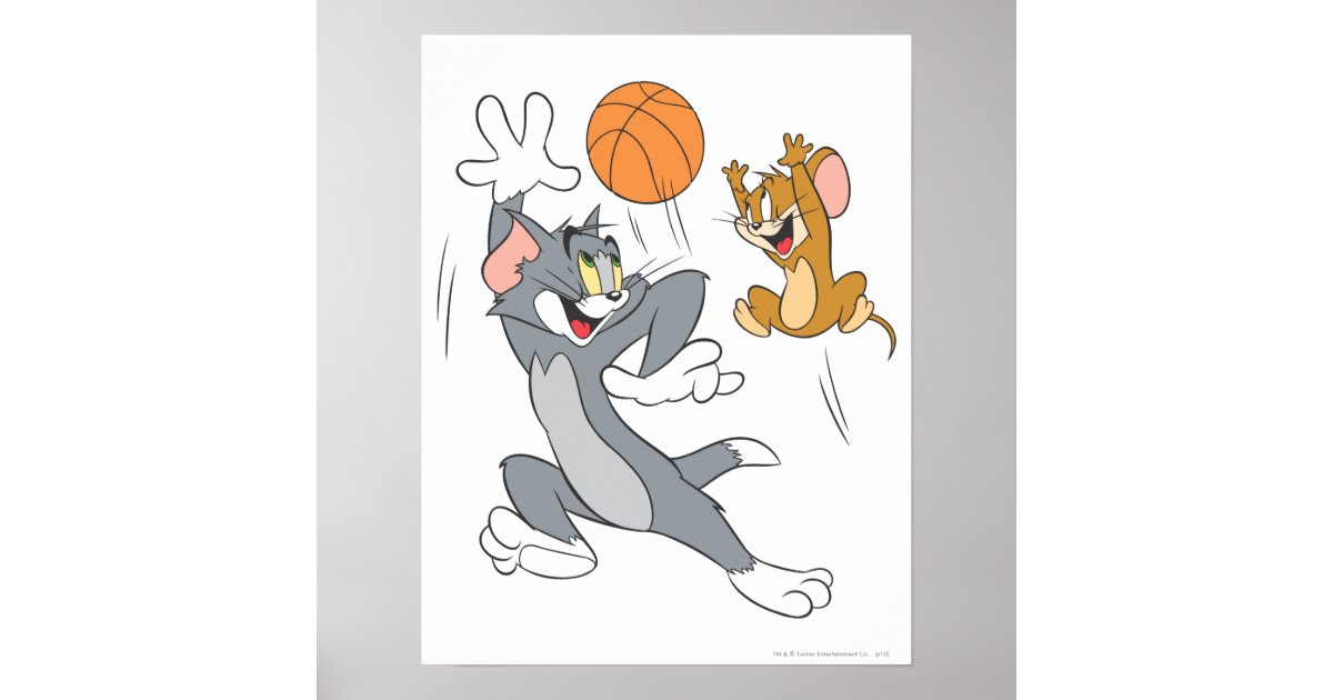 Tom And Jerry Basketball 1 Poster Zazzle