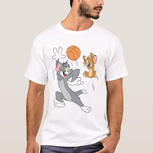 Tom and Jerry Basketball 1 T-Shirt (Front)