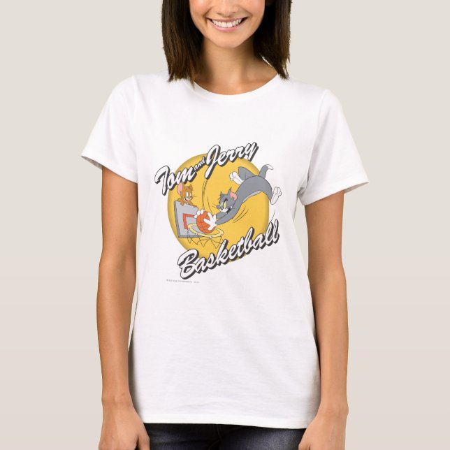 Tom and Jerry Basketball 2 T-Shirt (Front)