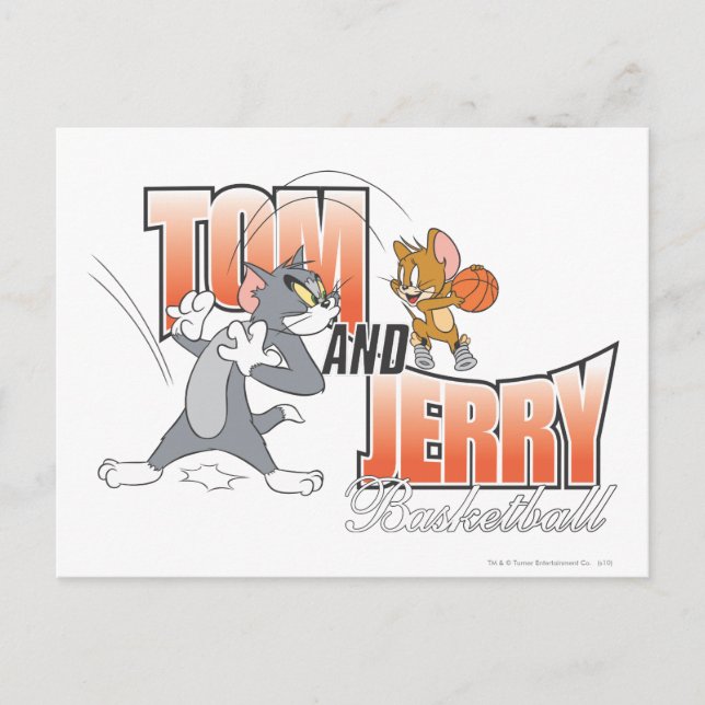 Tom and Jerry Basketball 3 Postcard (Front)
