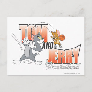 Tom and Jerry Basketball 3 Postcard