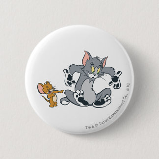 Tom and Jerry Black Paw Cat 6 Cm Round Badge