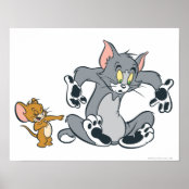 Tom And Jerry Classic Logo Poster Zazzle Co Uk