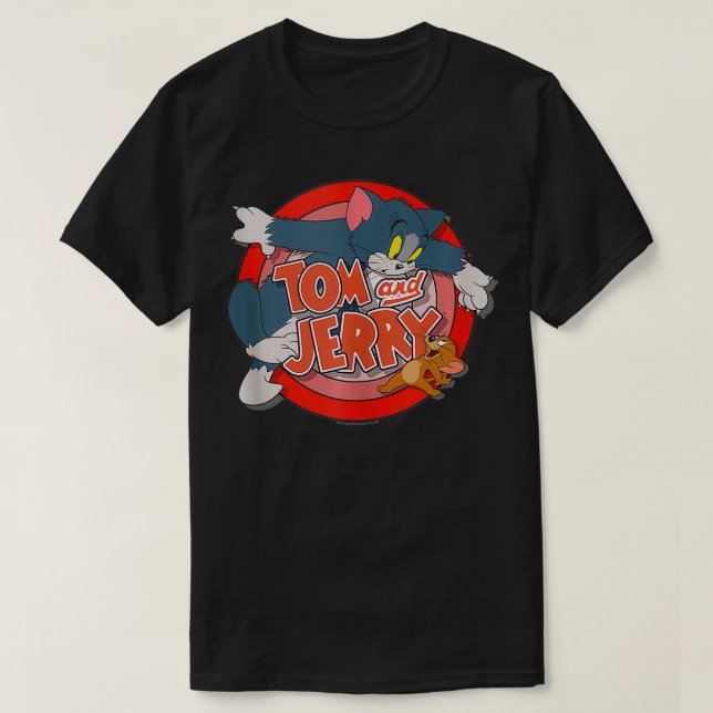 Tom and Jerry Cat Mouse  T-Shirt (Design Front)