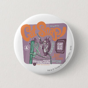 Tom and Jerry Cat Snap 6 Cm Round Badge
