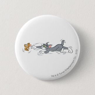 Tom and Jerry Chase 6 Cm Round Badge
