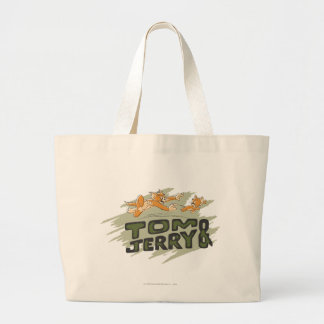 Tom and Jerry Chase Logo Large Tote Bag