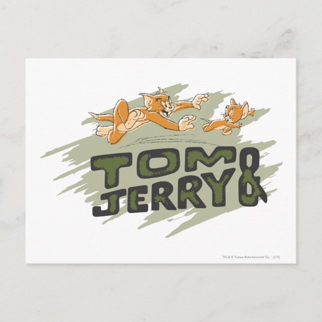 Tom and Jerry Chase Logo Postcard (Front)