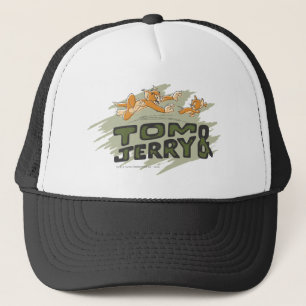Tom and Jerry Chase Logo Trucker Hat