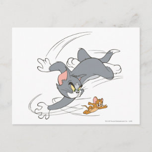 Tom and Jerry Chase Turn Postcard