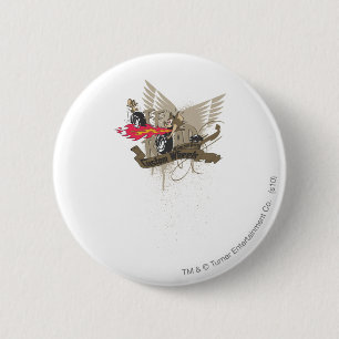 Tom and Jerry Custome Wheels 6 Cm Round Badge