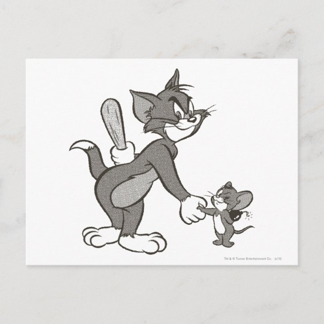 Tom And Jerry Deceitful Handshake Postcard (Front)