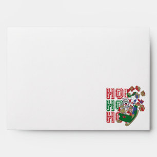 Tom and Jerry Delivering Gifts In A Sleigh Envelope