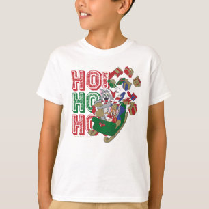 Tom and Jerry Delivering Gifts In A Sleigh T-Shirt