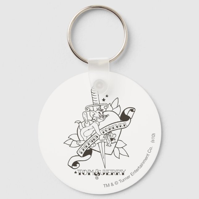 Tom and Jerry Enemies Forever 1 Key Ring (Front)