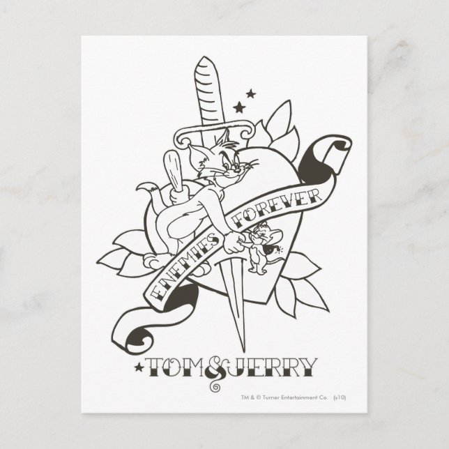 Tom and Jerry Enemies Forever 1 Postcard (Front)