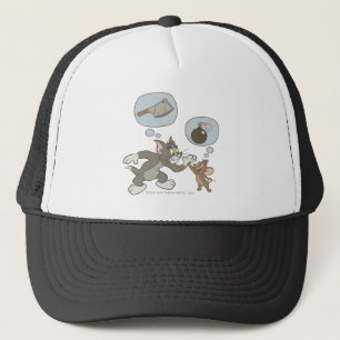 Tom and Jerry Evil Thoughts Trucker Hat