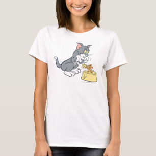 Tom and Jerry Feed The Cat T-Shirt