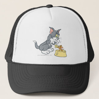 Tom and Jerry Feed The Cat Trucker Hat