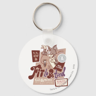 Tom and Jerry Fit To Be Tied Key Ring