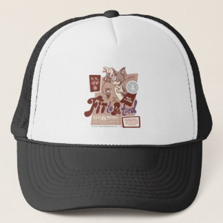 Tom and Jerry Fit To Be Tied Trucker Hat