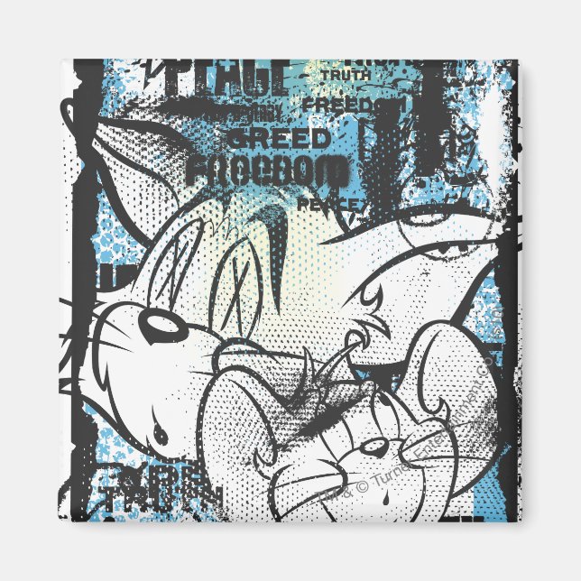 Tom and Jerry Grimey Magnet (Front)