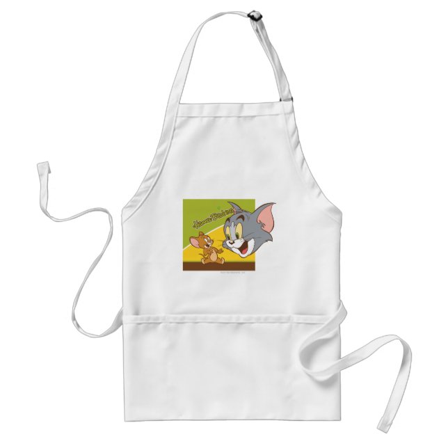 Tom and Jerry Hanna Barbera Logo Standard Apron (Front)