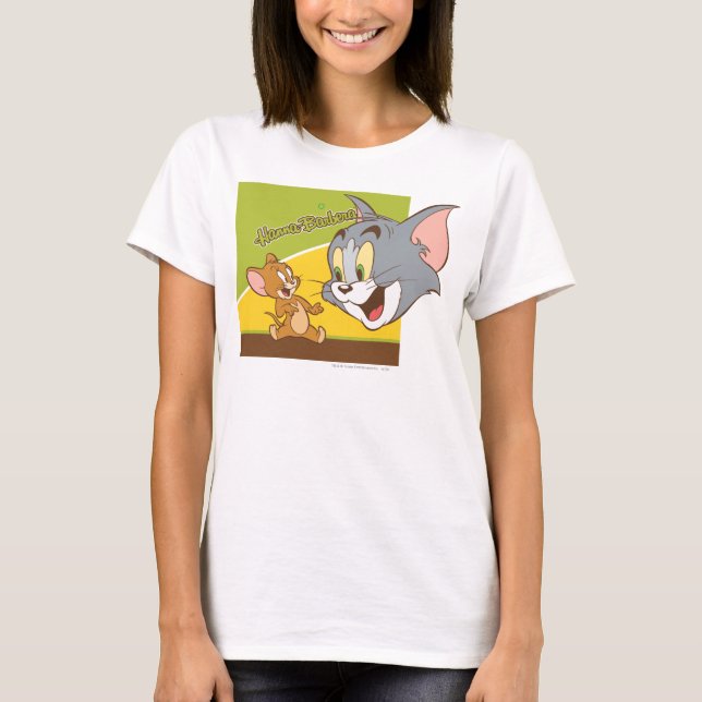 Tom and Jerry Hanna Barbera Logo T-Shirt (Front)