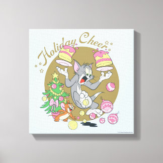 Tom and Jerry Holiday Cheer Canvas Print