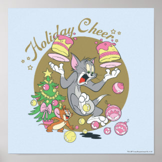 Tom and Jerry Holiday Cheer Poster