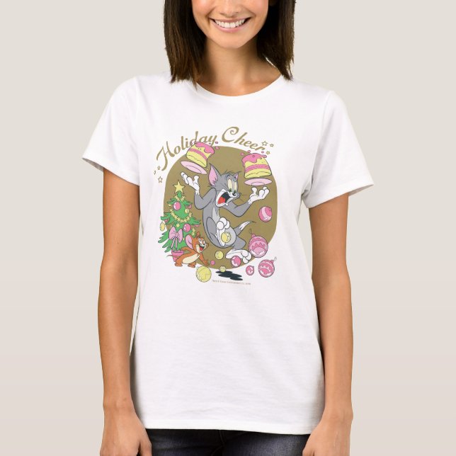 Tom and Jerry Holiday Cheer T-Shirt (Front)