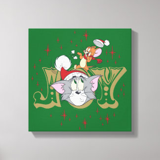Tom and Jerry Holiday Joy Canvas Print