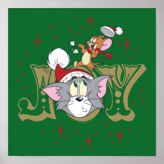 Tom and Jerry Holiday Joy Poster