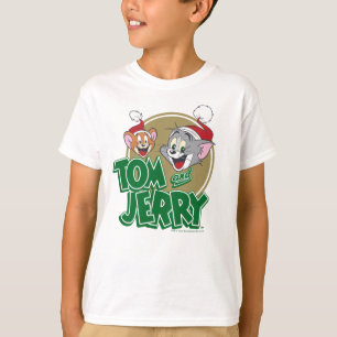 Tom and Jerry Holiday Logo T-Shirt