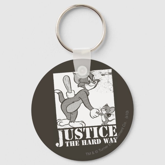 Tom And Jerry Justice the Hard Way Key Ring (Front)