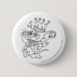Tom and Jerry King Jerry 6 Cm Round Badge
