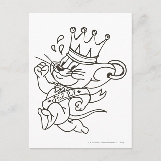 Tom and Jerry King Jerry Postcard (Front)