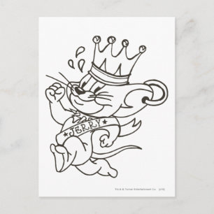 Tom and Jerry King Jerry Postcard