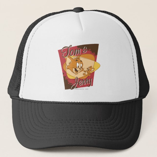Tom and Jerry Logo 2 Trucker Hat (Front)