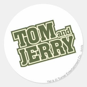 Tom and Jerry Logo 3 Classic Round Sticker