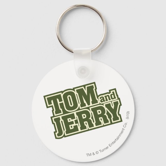 Tom and Jerry Logo 3 Key Ring (Front)