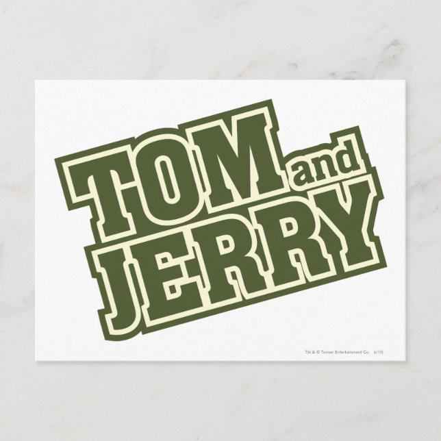 Tom and Jerry Logo 3 Postcard (Front)
