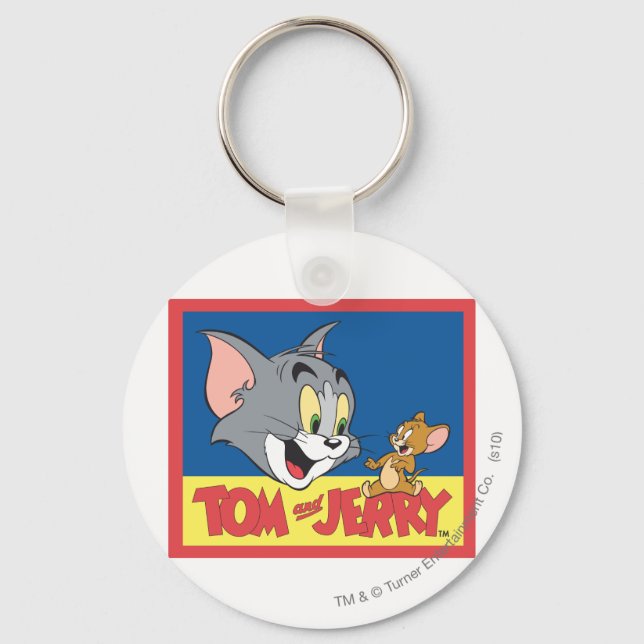 Tom And Jerry Logo Flat Key Ring (Front)