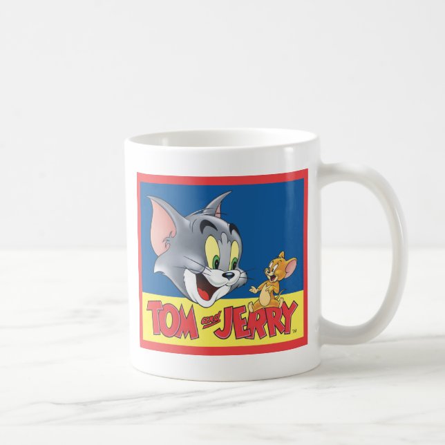 Tom And Jerry Logo Shaded Coffee Mug (Right)