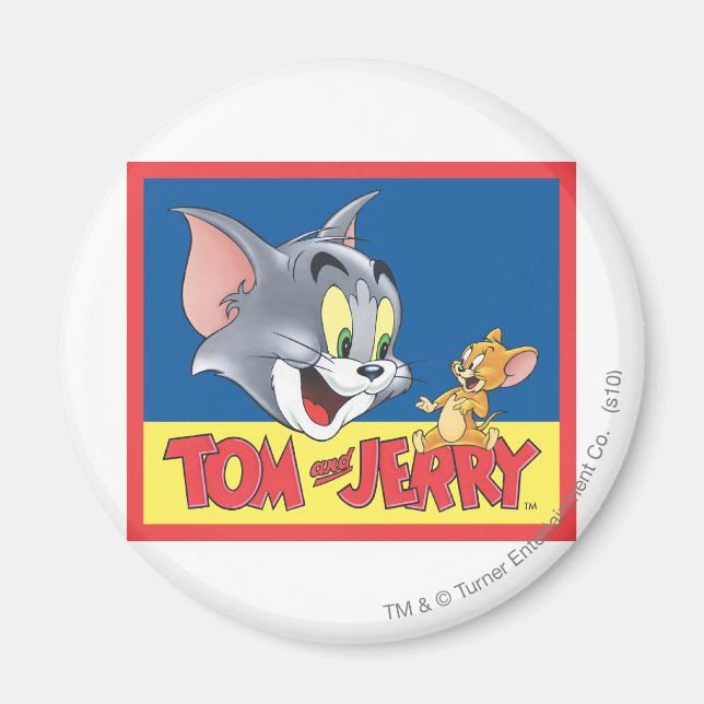 Tom And Jerry Logo Shaded Magnet (Front)