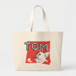 Tom and Jerry Mad Cat Large Tote Bag
