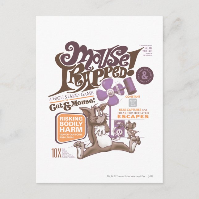 Tom and Jerry Mouse Trapped Postcard (Front)