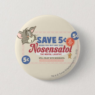 Tom And Jerry Nosensatol Coupon 6 Cm Round Badge
