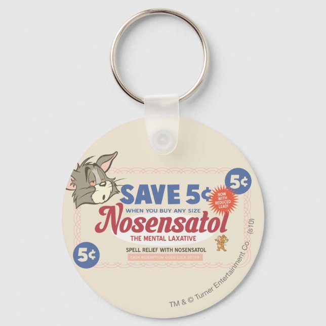 Tom And Jerry Nosensatol Coupon Key Ring (Front)